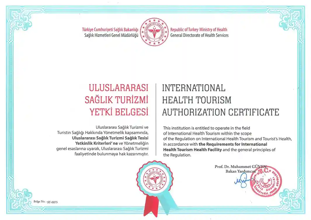 Sağlık Turizmi Yetki Belgesi